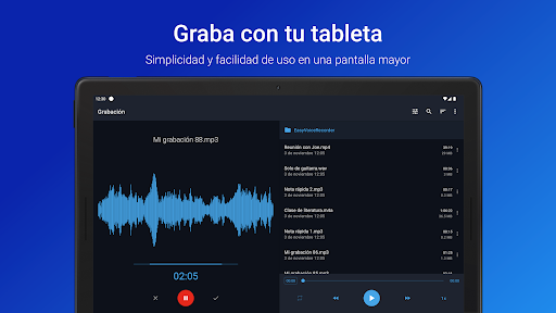 Captura de pantalla de Grabadora de Voz Fácil Pro