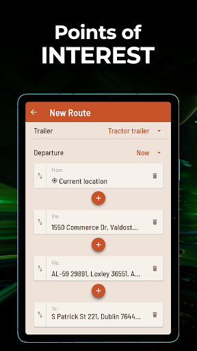 Captura de pantalla de Hammer: Truck GPS & Maps