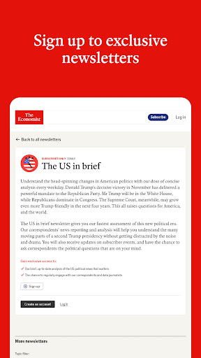 Captura de pantalla de The Economist - World News
