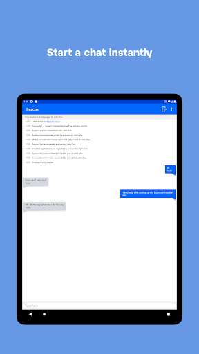 Captura de pantalla de LogMeIn Rescue Customer