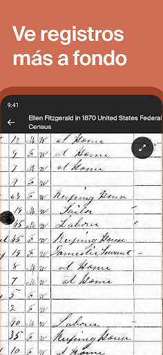 Captura de pantalla de Ancestry: Tu historia y ADN