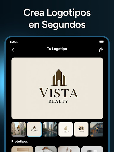 Captura de pantalla de AI Logo Generator - Mark