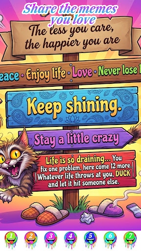 Meme Color By Number Game screenshot