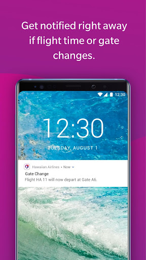 Captura de pantalla de Hawaiian Airlines