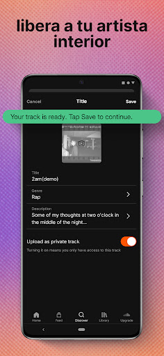 Captura de pantalla de SoundCloud: Tu Música Favorita