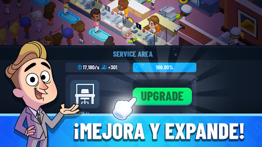 Captura de pantalla de Idle Bank Tycoon: Hazte rico