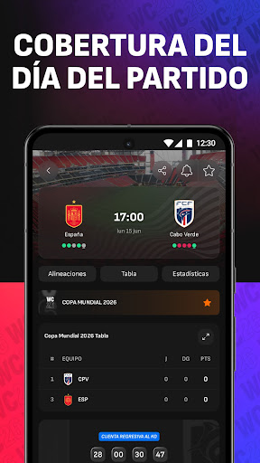 Captura de pantalla de LiveScore Resultados de fútbol