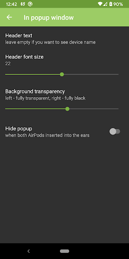 Captura de pantalla de AndroPods - Airpods on Android