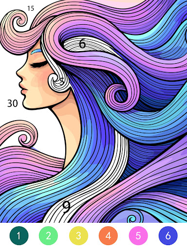 Tangle Color by Number Book screenshot