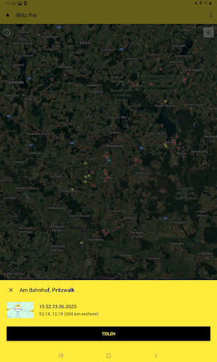 Mein Blitz-Tracker Screenshot