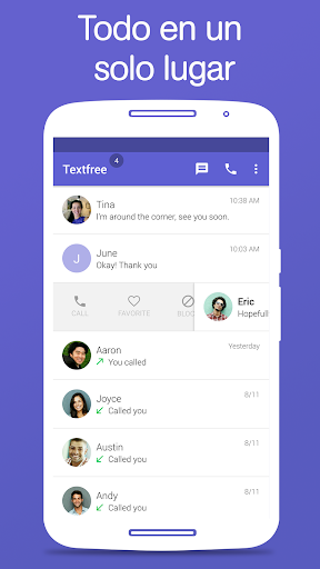 Captura de pantalla de Texto Gratis: app de llamadas