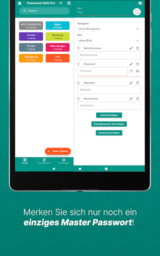 Password Safe und Manager Screenshot