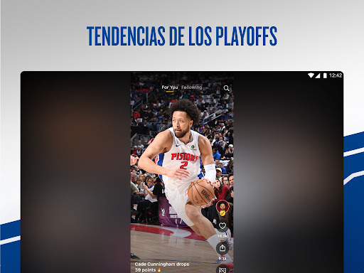 Captura de pantalla de NBA App: baloncesto en directo