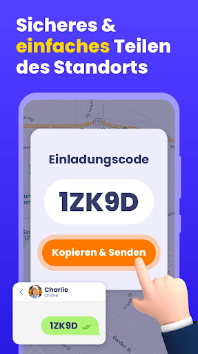 Handy Orten: Standort App Screenshot