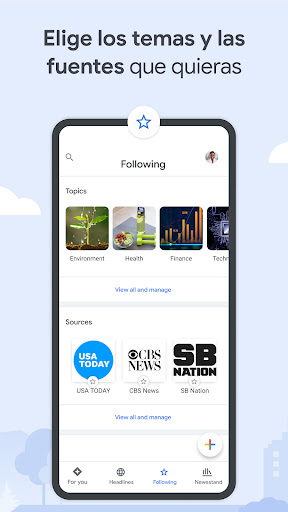 Captura de pantalla de Google News