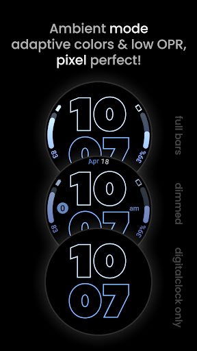 Captura de pantalla de Outlined Watch Face