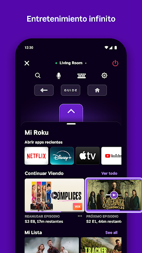 Captura de pantalla de Roku