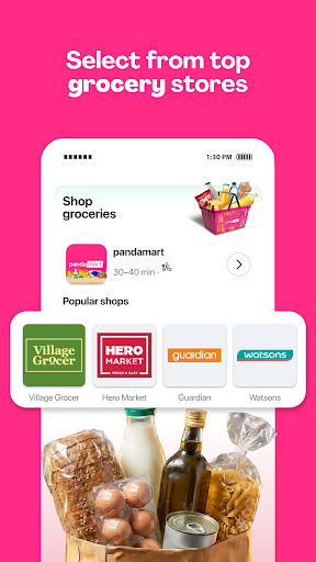Captura de pantalla de foodpanda: food & groceries