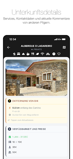 Wise Pilgrim Camino Portugués Screenshot