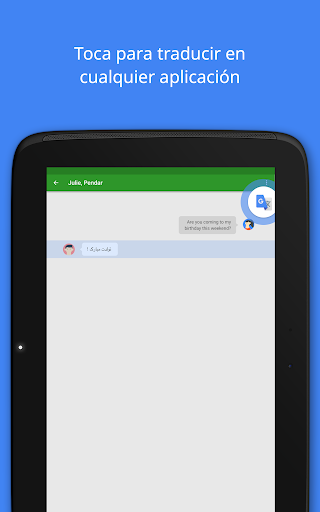 Captura de pantalla de Traductor de Google