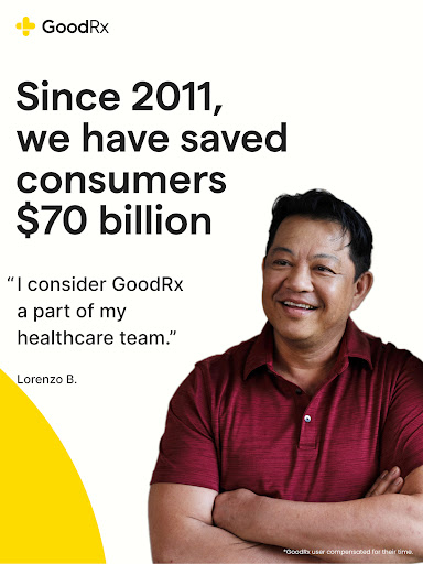 Captura de pantalla de GoodRx: Cupones para Medicina