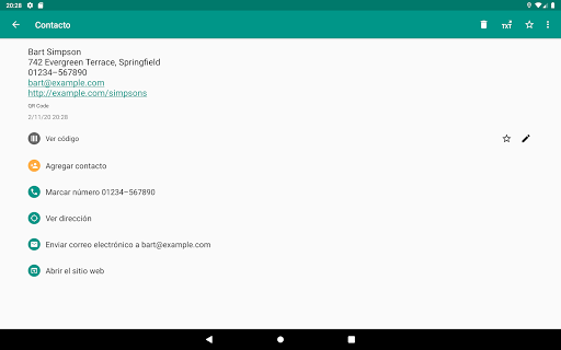 Captura de pantalla de Escáner QR y de barras