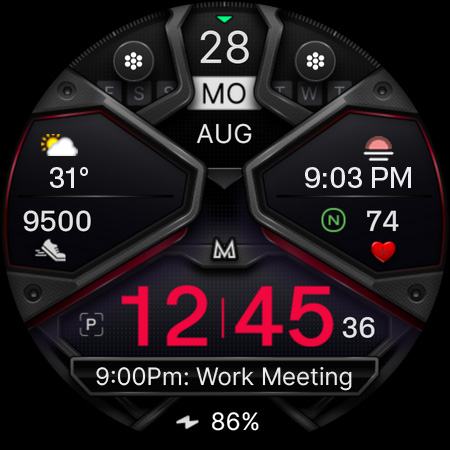 Captura de pantalla de MD326 3D Modern Watch Face
