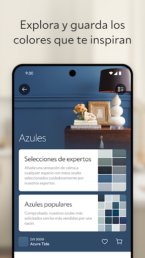Captura de pantalla de Sherwin-Williams Color Expert™