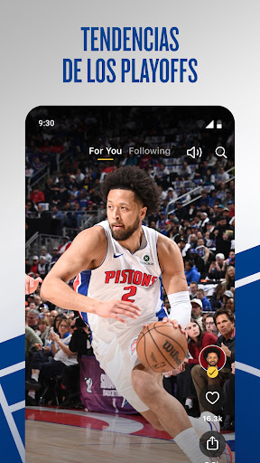 Captura de pantalla de NBA App: baloncesto en directo