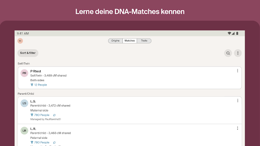Ancestry: Familie und DNA Screenshot