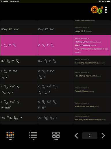 Captura de pantalla de Oolimo Guitar Chords