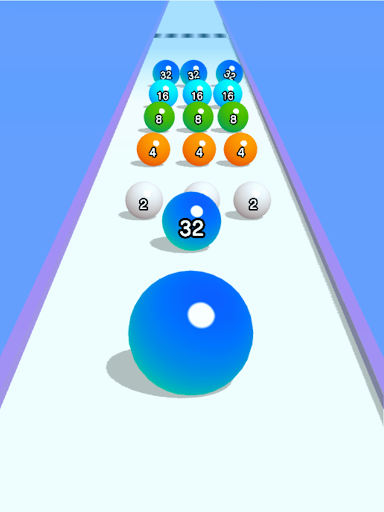 Ball Run 2048: merge number screenshot