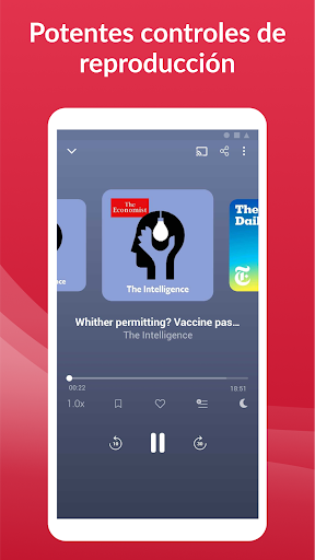 Captura de pantalla de App de podcast: Player FM