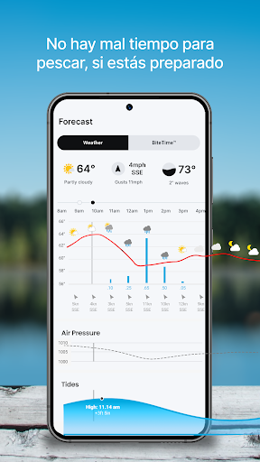 Captura de pantalla de Fishbrain Pronósticos de pesca