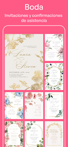 Captura de pantalla de Crea Tarjetas de Invitación