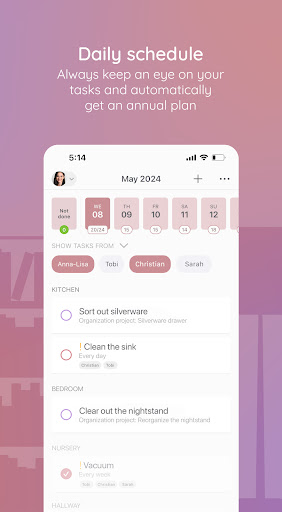 Captura de pantalla de BeTidy: Home Cleaning Schedule