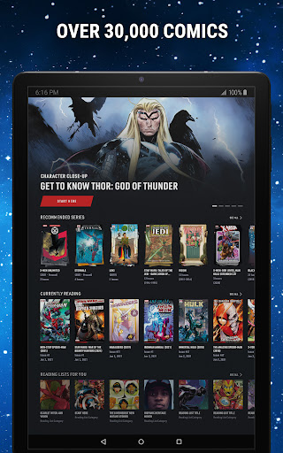 Captura de pantalla de Marvel Unlimited