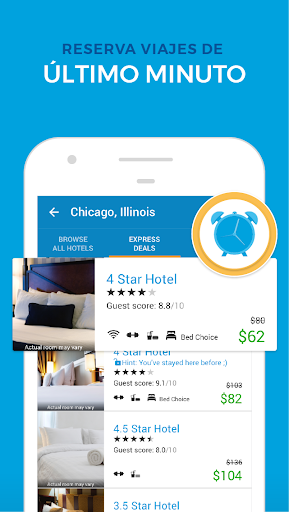 Captura de pantalla de Priceline - Hoteles y Vuelos
