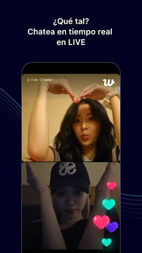 Captura de pantalla de Weverse, Acércate a tu artista