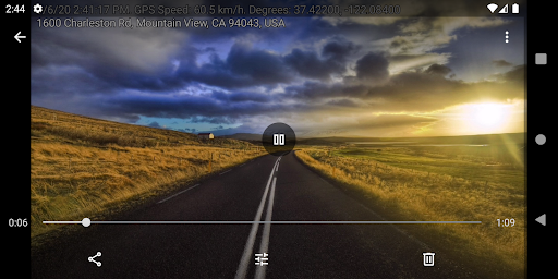 Captura de pantalla de Droid Dashcam DVR