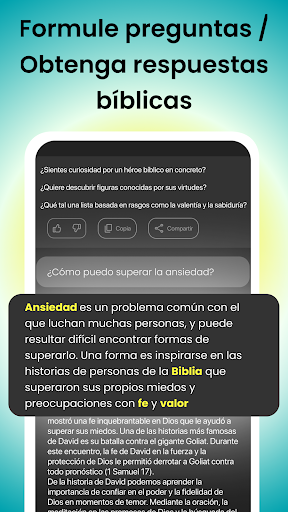 Captura de pantalla de Bible Chat - Santa Biblia