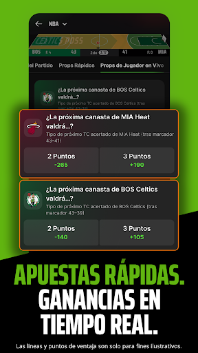 Captura de pantalla de DraftKings Sportsbook & Casino