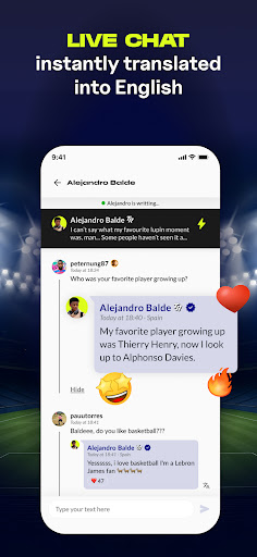 TR - Chat with Football Stars screenshot