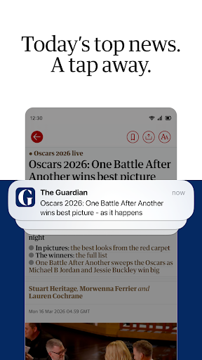 Captura de pantalla de The Guardian - UK & World News