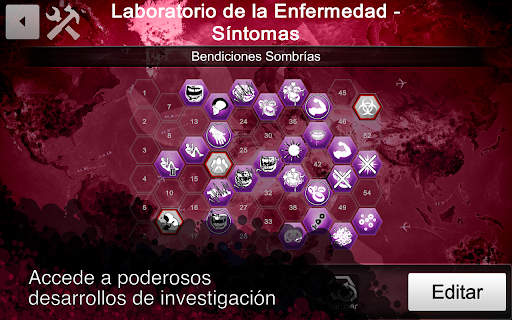 Captura de pantalla de Plague Inc Editor de Escenario