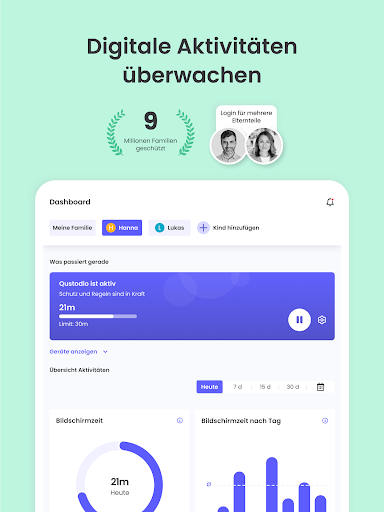 Qustodio Kindersicherung App Screenshot