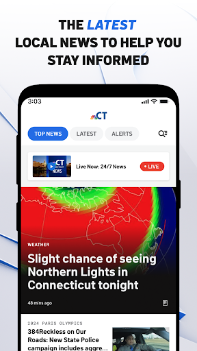 Captura de pantalla de NBC Connecticut News & Weather