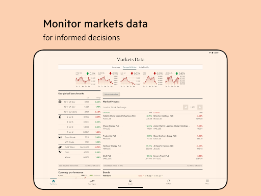 Captura de pantalla de Financial Times: Business News