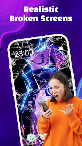 Captura de pantalla de Broken Screen 4K Funny Pranks