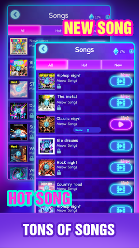 Cat Hop - Musik Spiele Screenshot